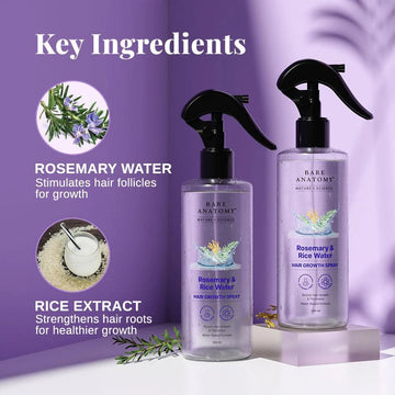 Rosemary & Rice Water Hair Growth Spray | Anti Hair Fall Formula